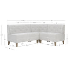 Alejoa Upholstered Corner Nook And Dining Table Set