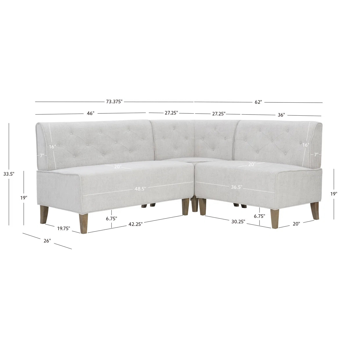 Alejoa Upholstered Corner Nook And Dining Table Set