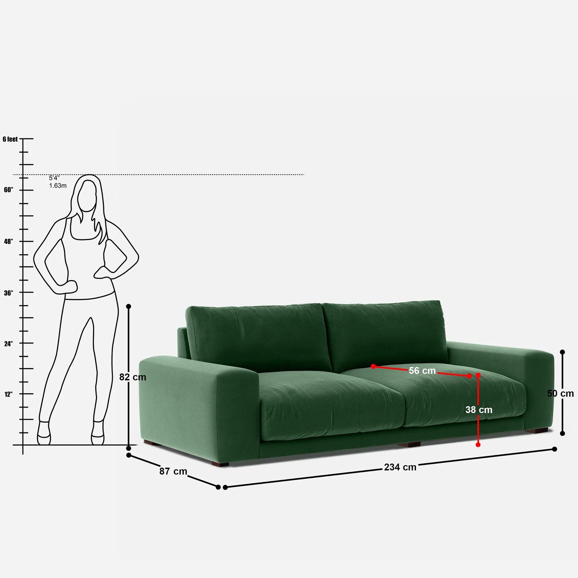 Amanda XL 3 Seater Sofa