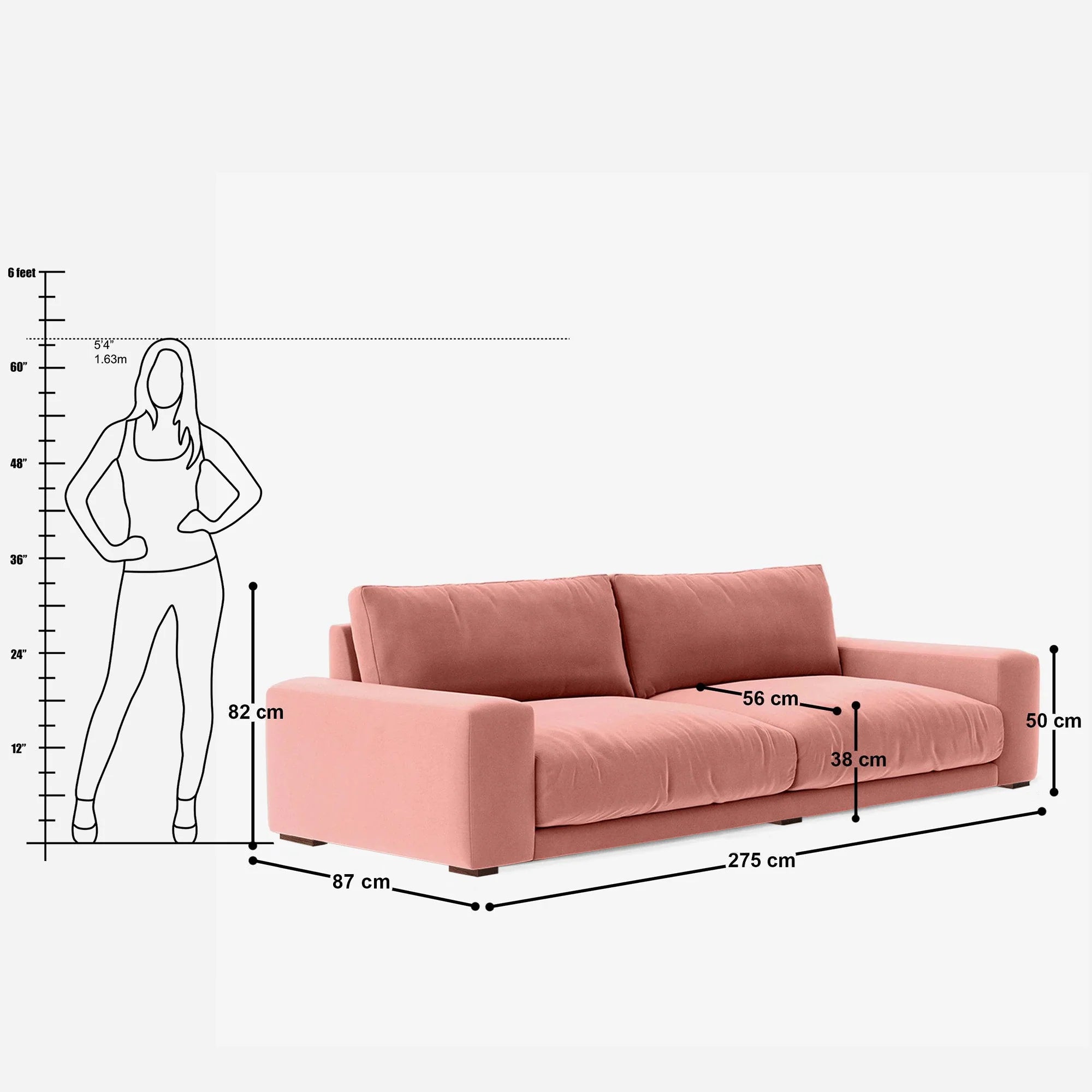 Amanda 4 Seater Sofa