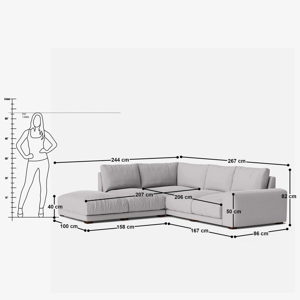 Amanda L Shape Sofa