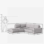 Amanda L Shape Sofa