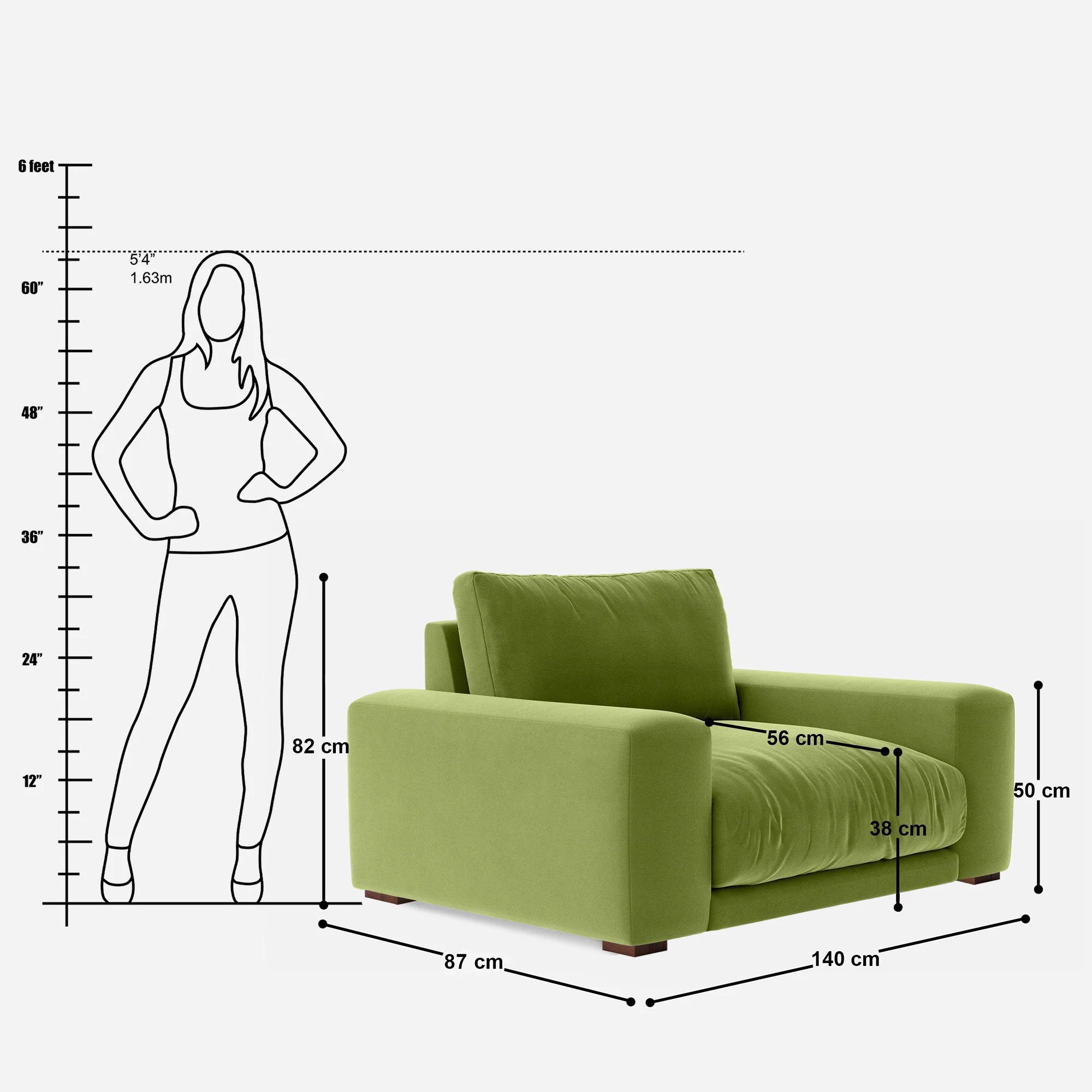 Amanda XL Single Seat Sofa