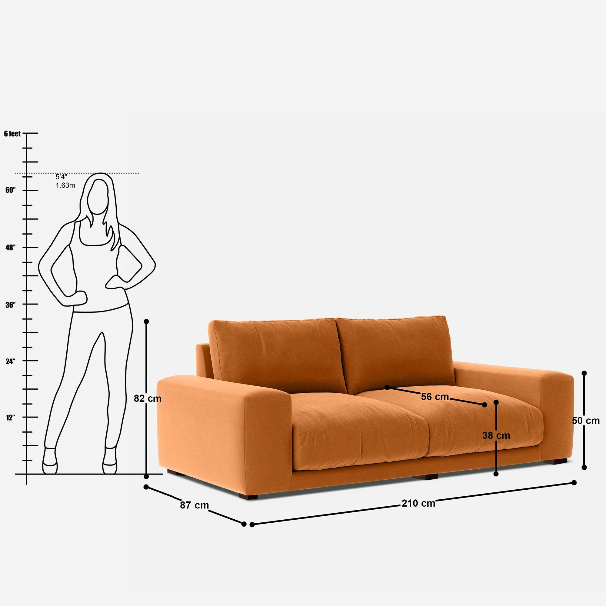 Amanda 3 Seater Sofa