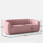 Amy Curvy 3 Seater Sofa