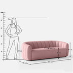 Amy Curvy 3 Seater Sofa