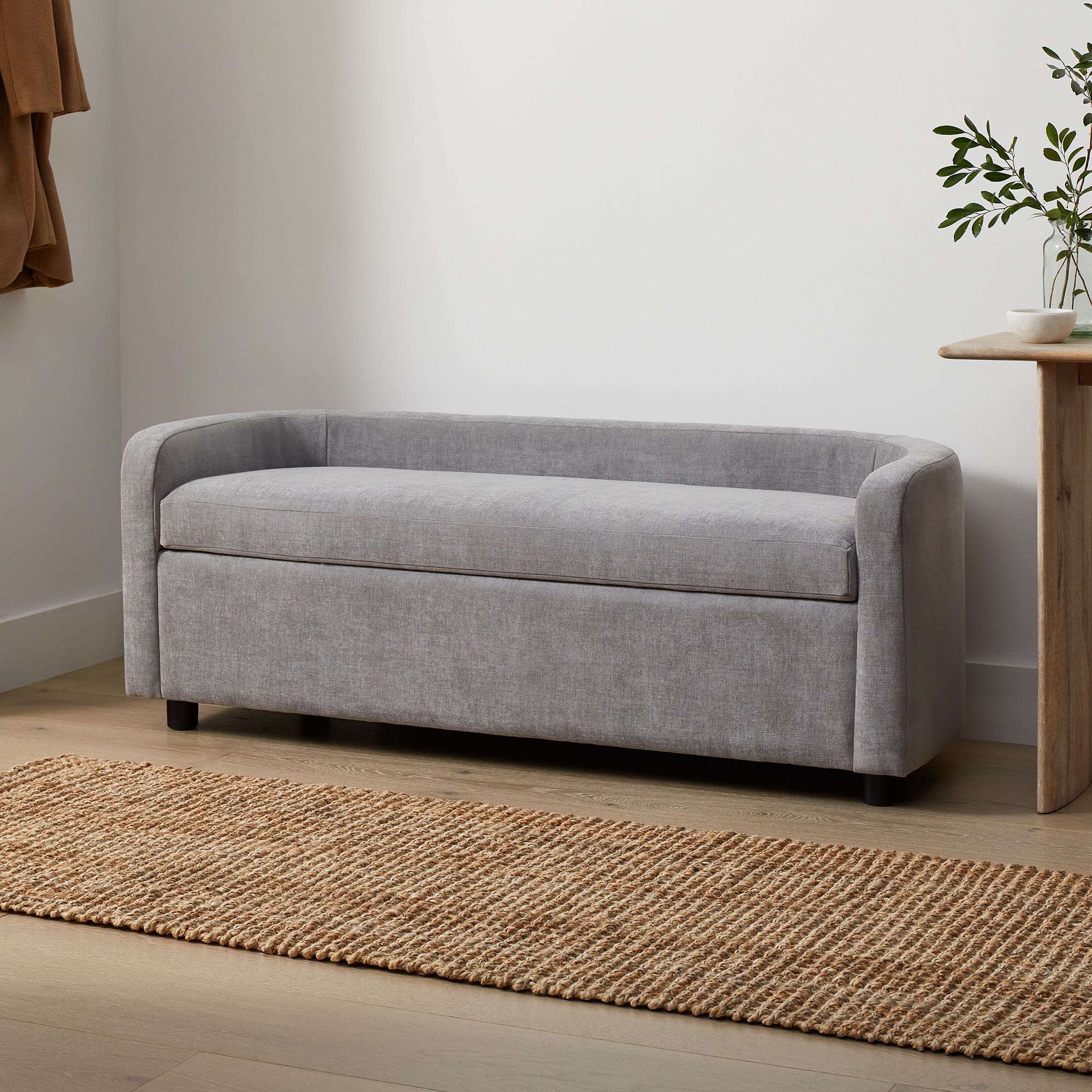 Bacall Curved Storage Bench