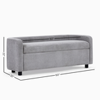 Bacall Curved Storage Bench