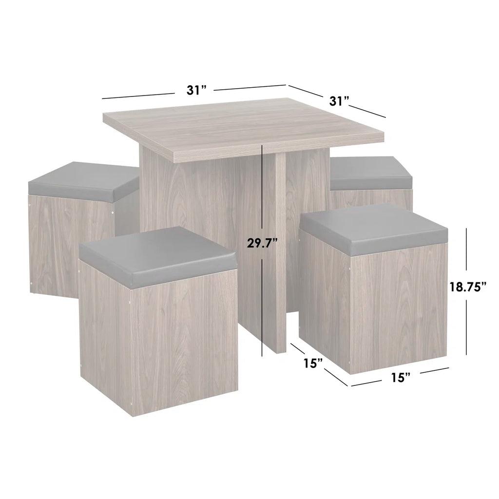 Badillo Dining Set 4 Seater