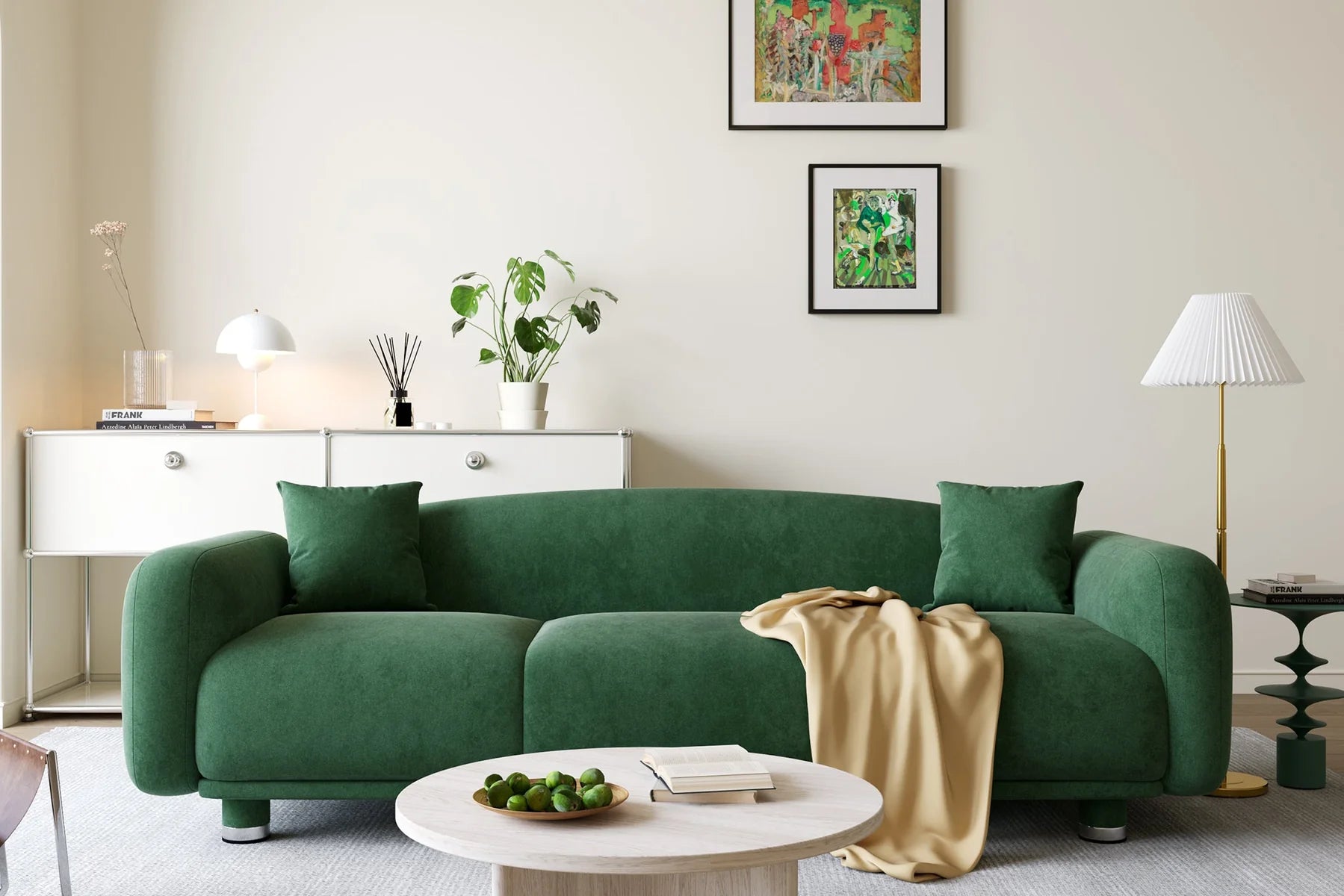 Beryl Curved 5 Seater Couch Sofa