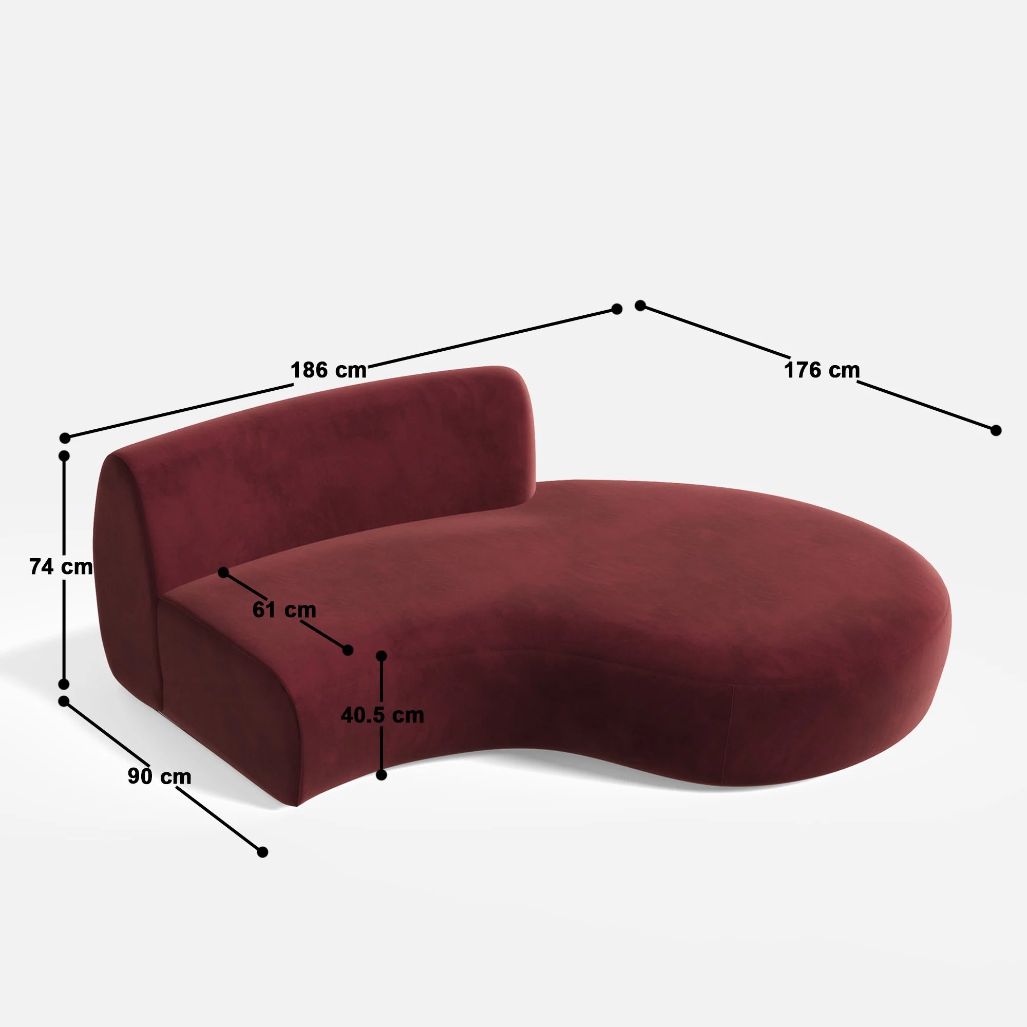 Betty XL 5 Seater Sectional L Shape Sofa
