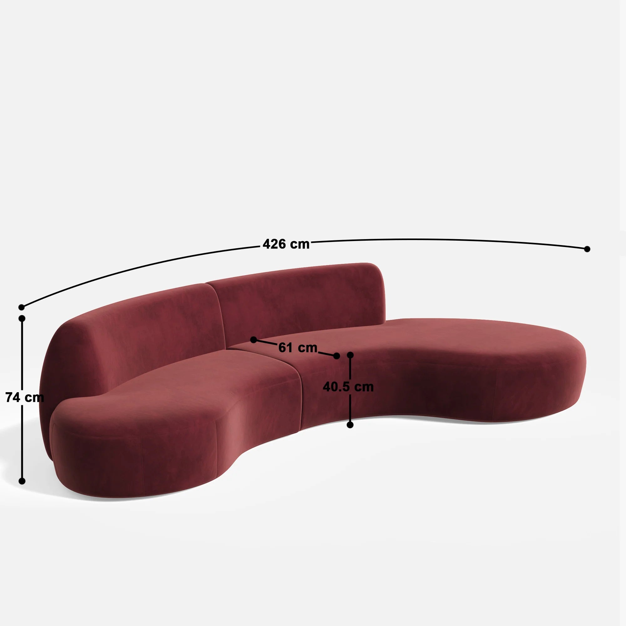 Betty XL 5 Seater Sectional L Shape Sofa