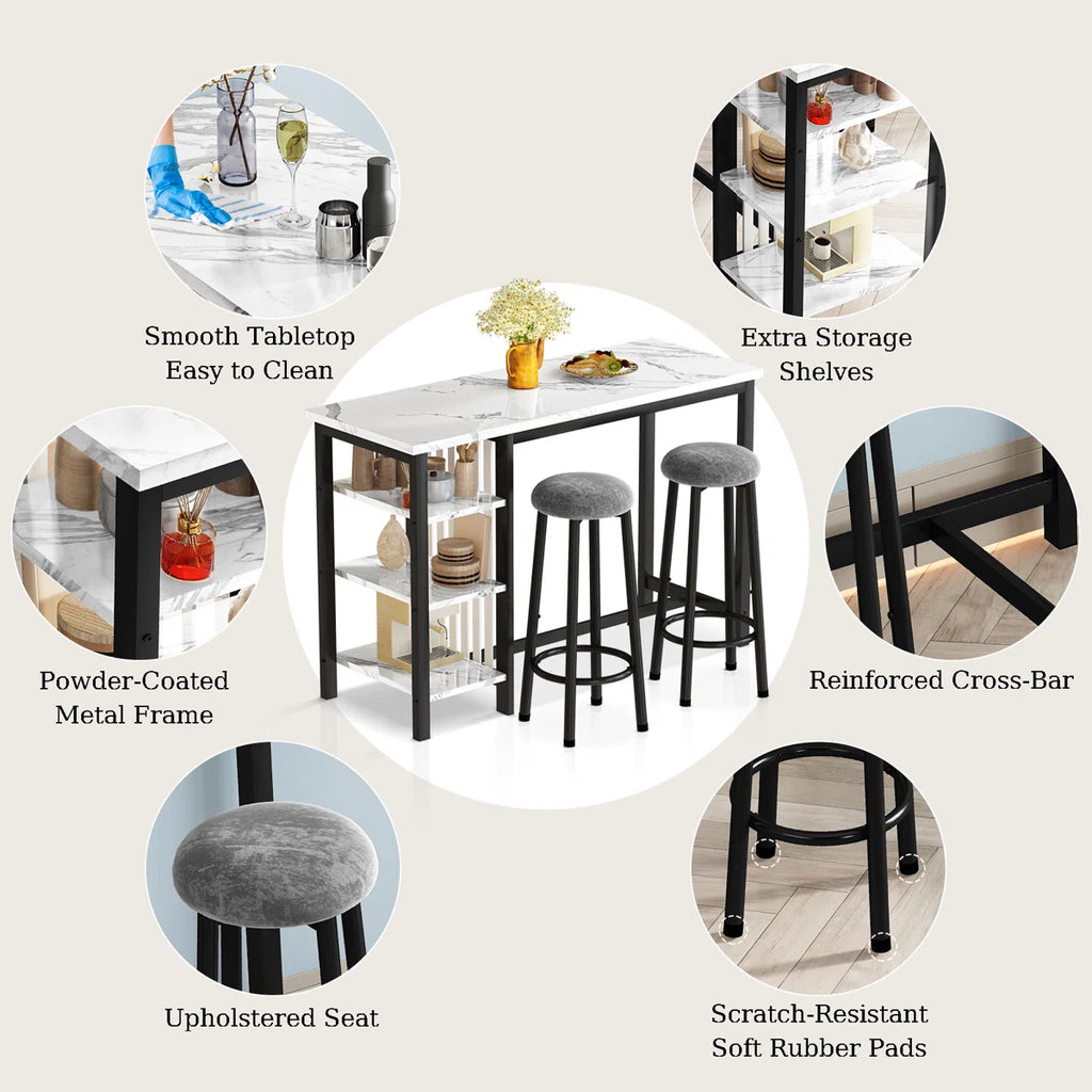 Counter Height Bar Table Set