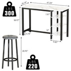 Counter Height Bar Table Set