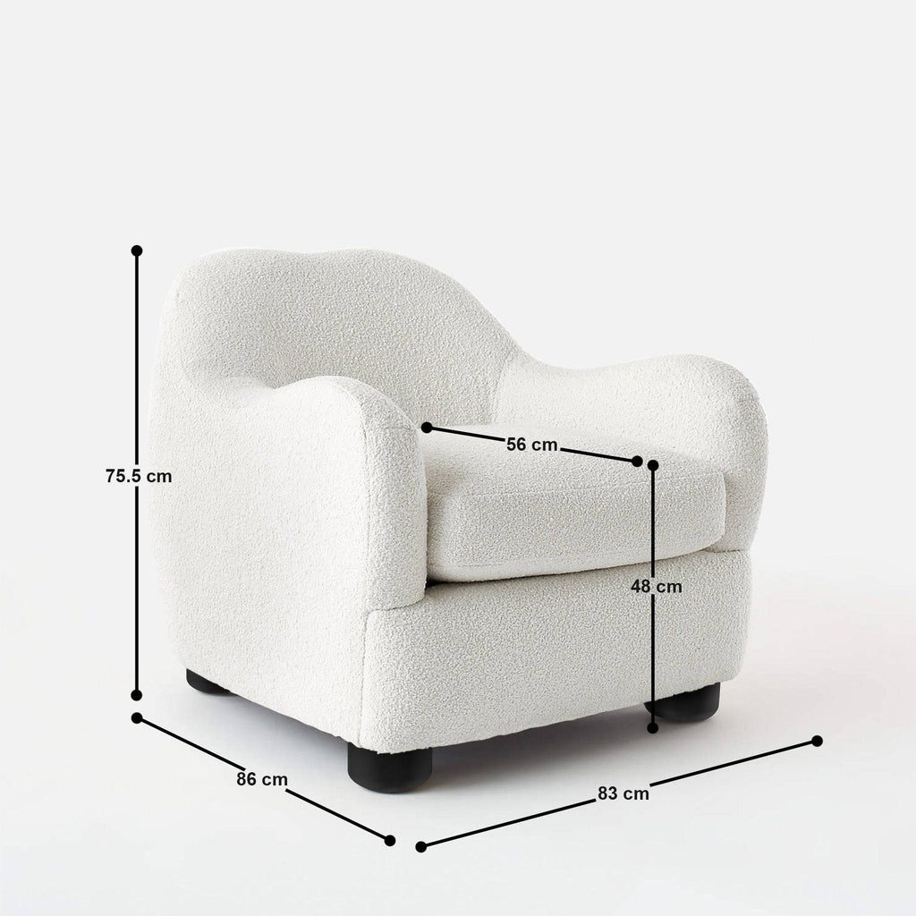 Cynthia Curvy Accent Sofa Chair
