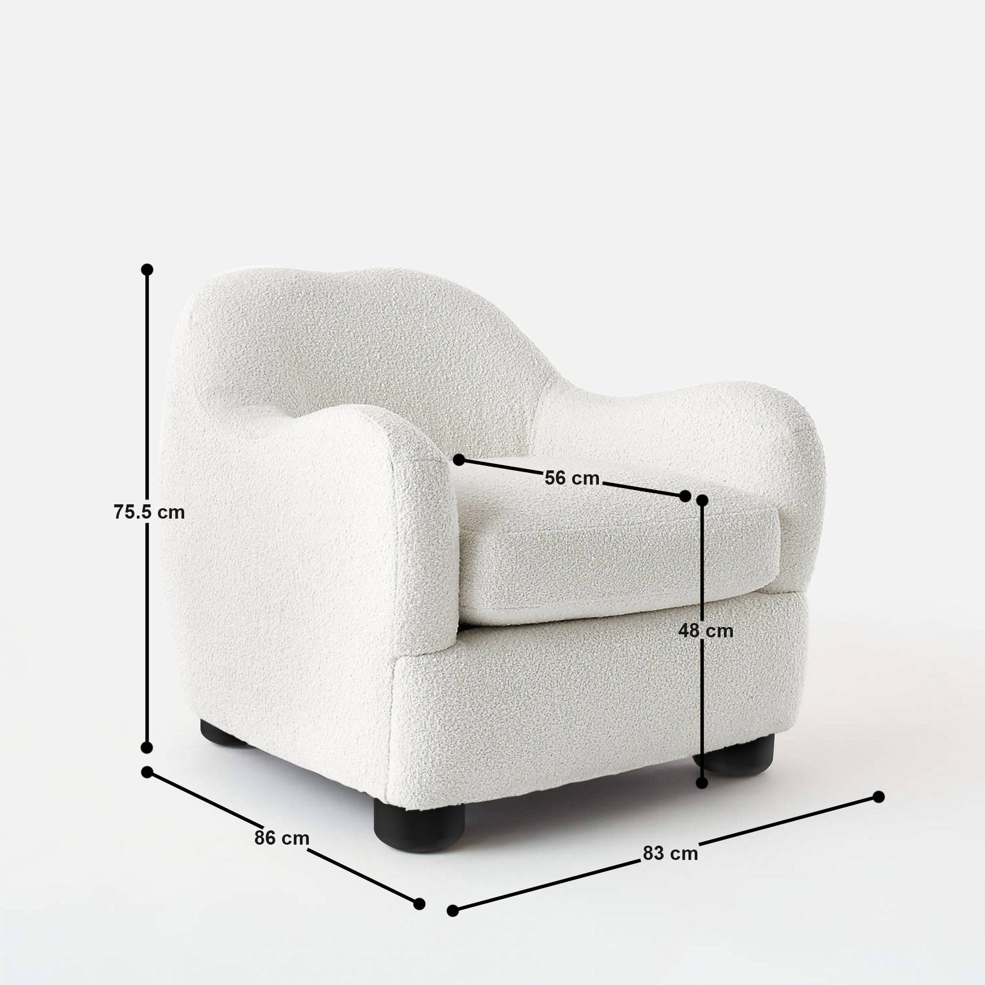 Cynthia Curvy Accent Sofa Chair