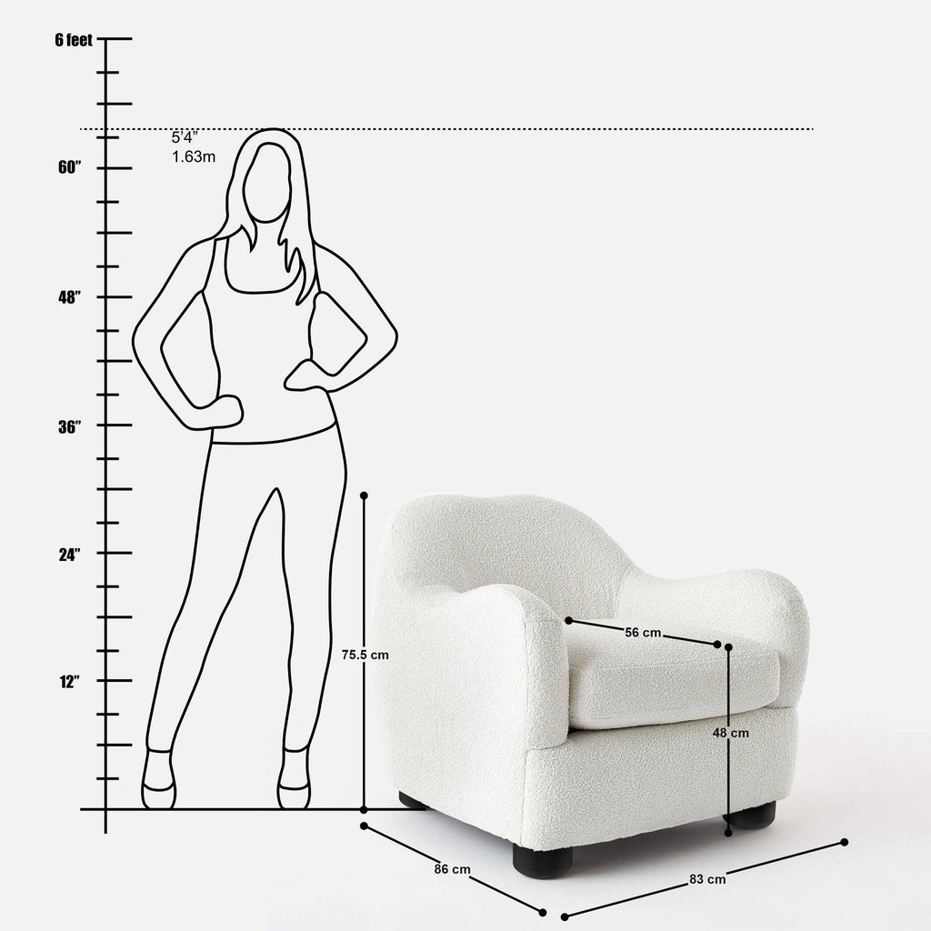 Cynthia Curvy Accent Sofa Chair