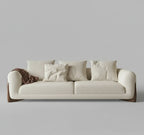 Daniel Boucle 4 Seater Sofa with Ottoman