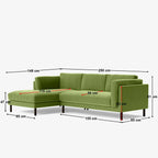 Deborah Sectional L Shaped Sofa