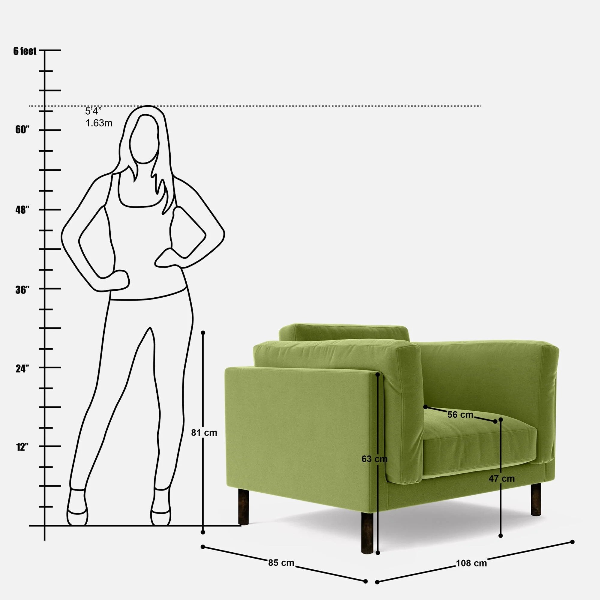 Deborah Single Seat Sofa