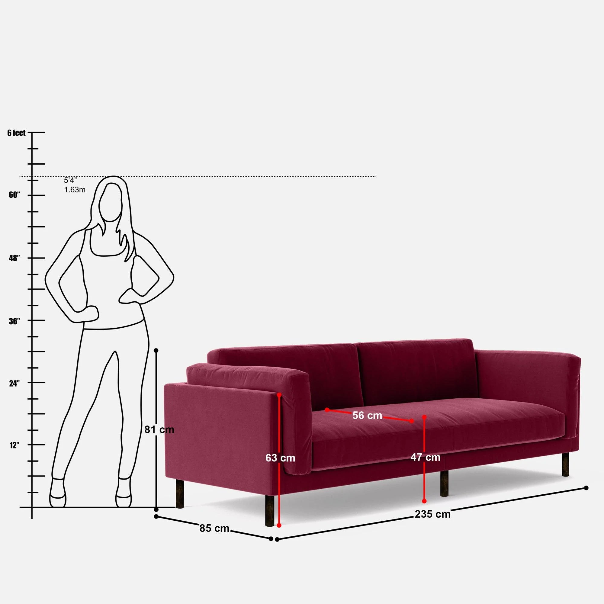 Deborah XL 3 Seater Sofa
