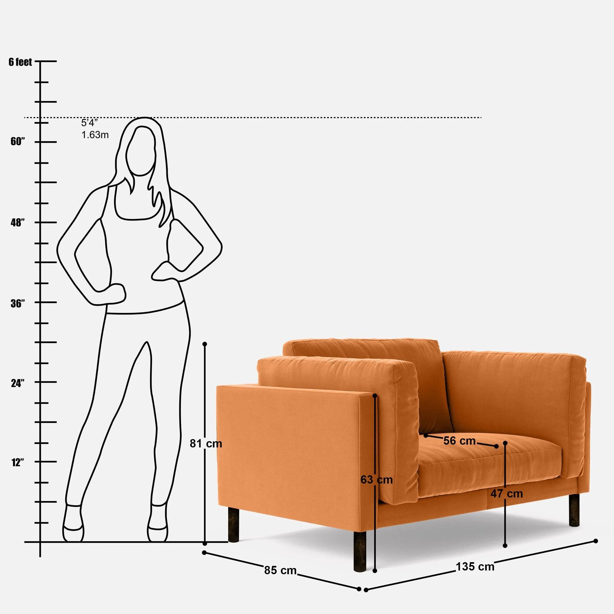 Deborah XL Single Seat Sofa