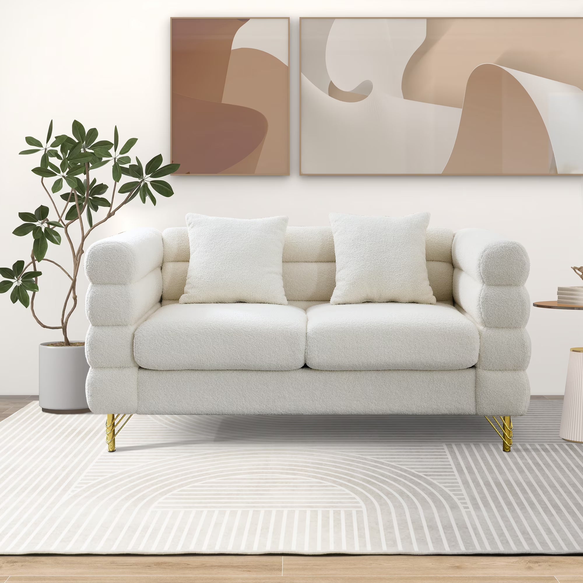 Donna Boucle 2 Seater Sofa