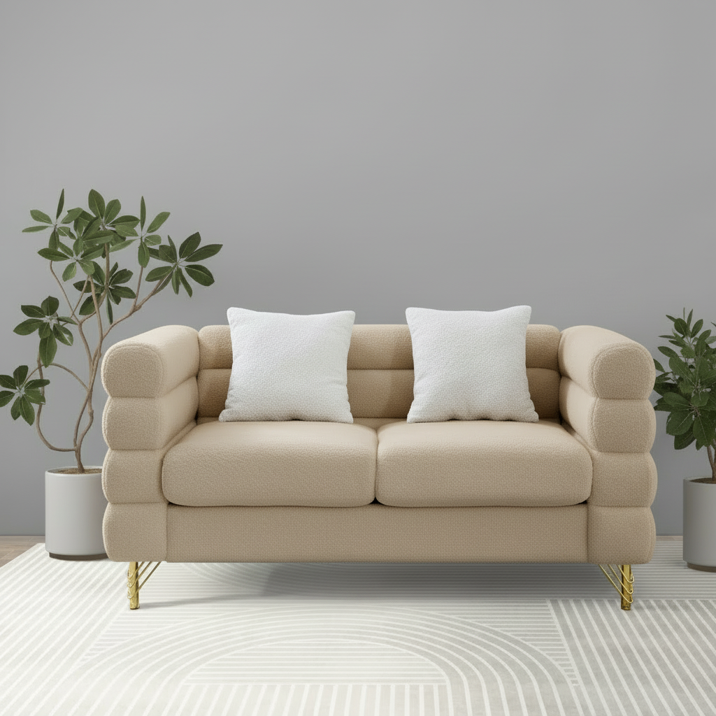 Donna Boucle 2 Seater Sofa