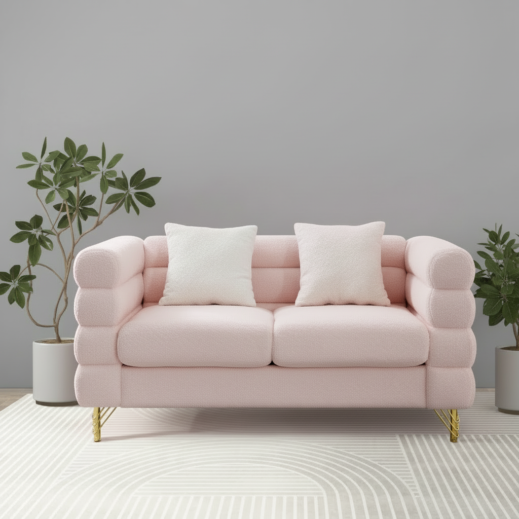 Donna Boucle 2 Seater Sofa