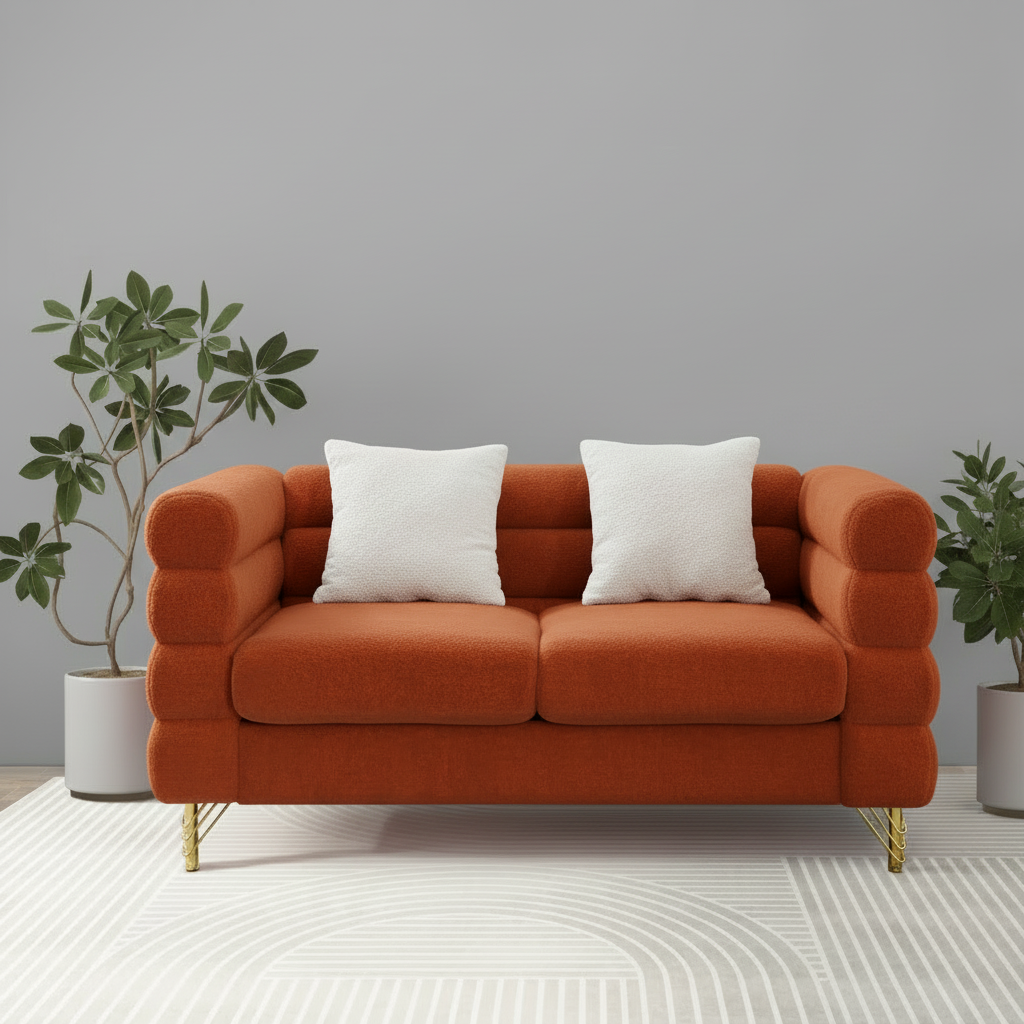 Donna Boucle 2 Seater Sofa