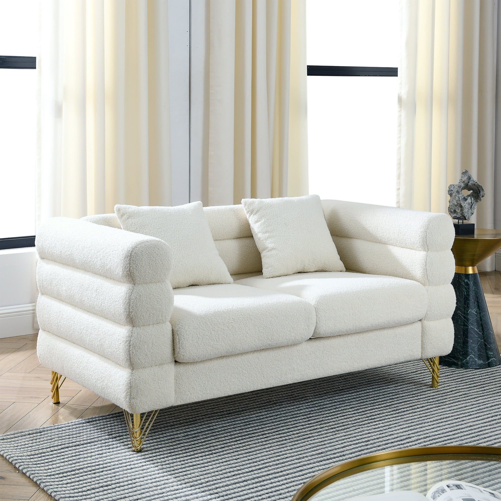 Donna Boucle 2 Seater Sofa
