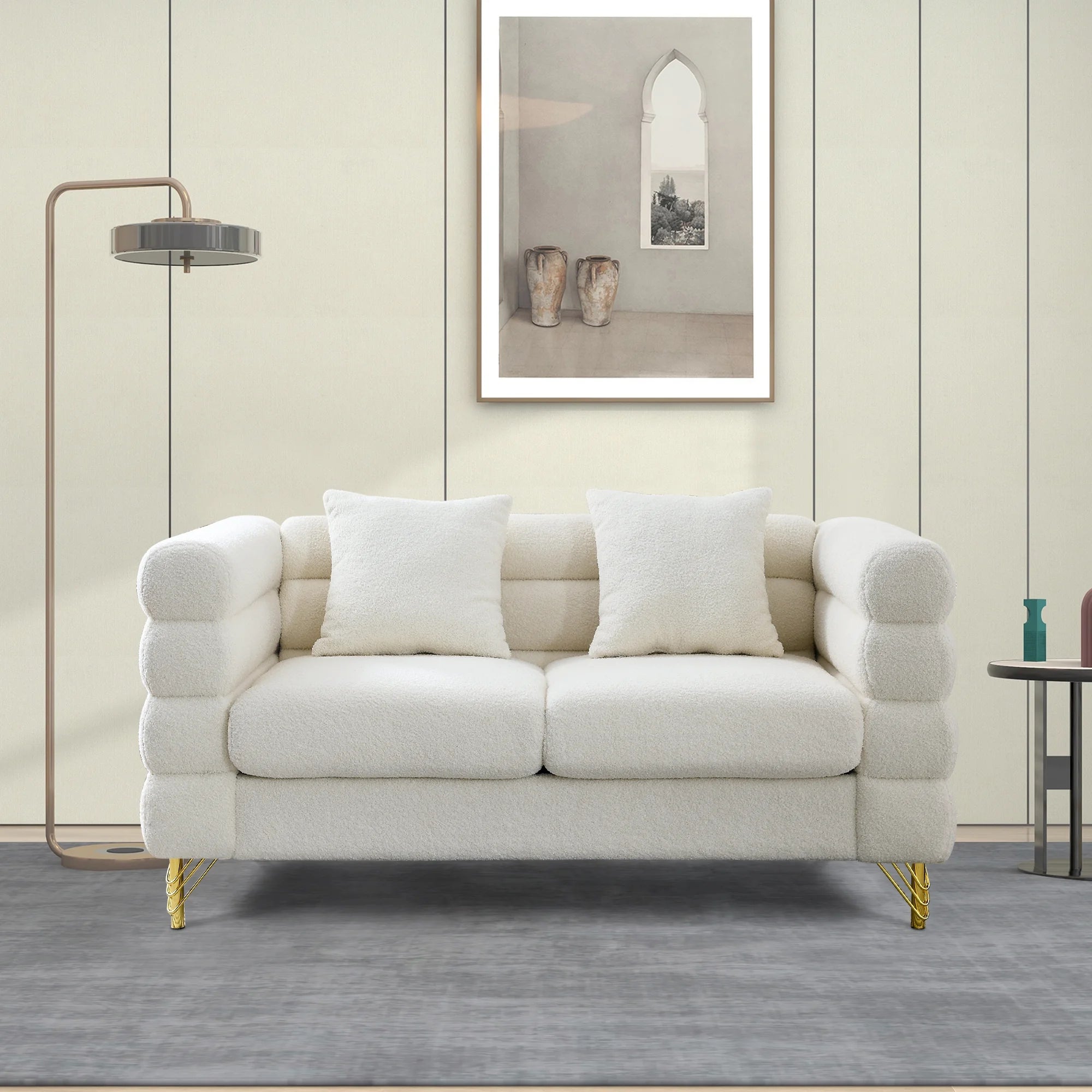 Donna Boucle 2 Seater Sofa