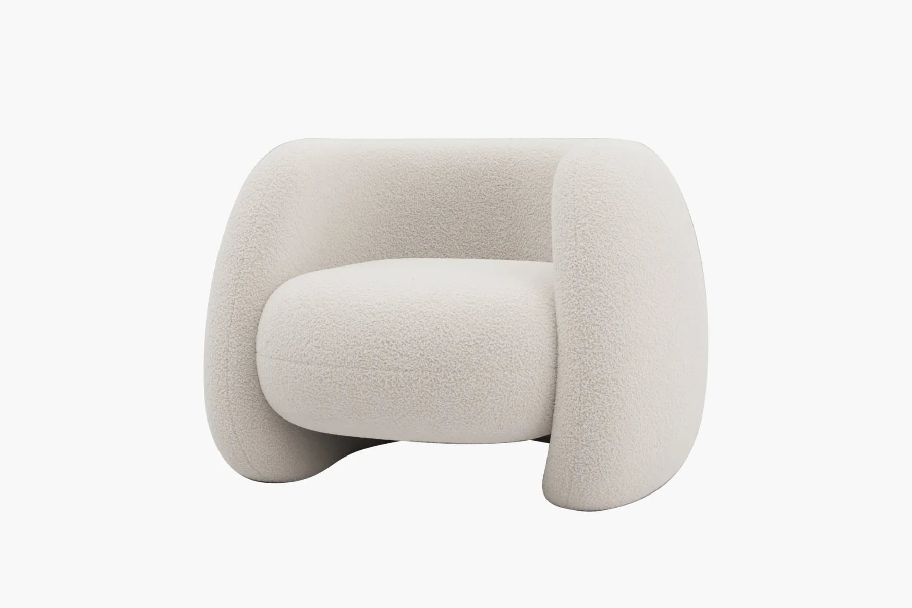 Dori Boucle Curved Lounge Chair