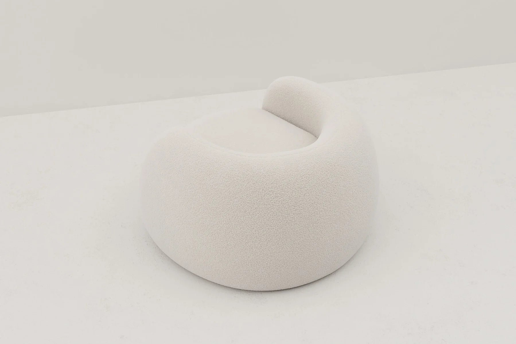 Dori Boucle Curved Lounge Chair