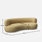 Emily Curvy 3 Seater Sofa