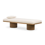 Fluted Base Chaise Lounge