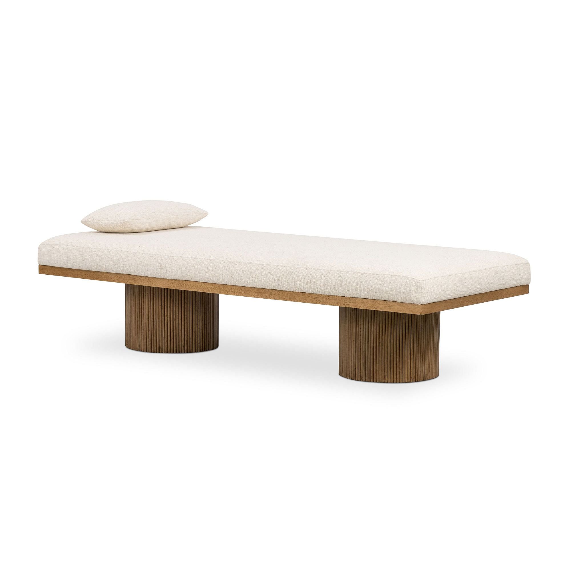 Fluted Base Chaise Lounge