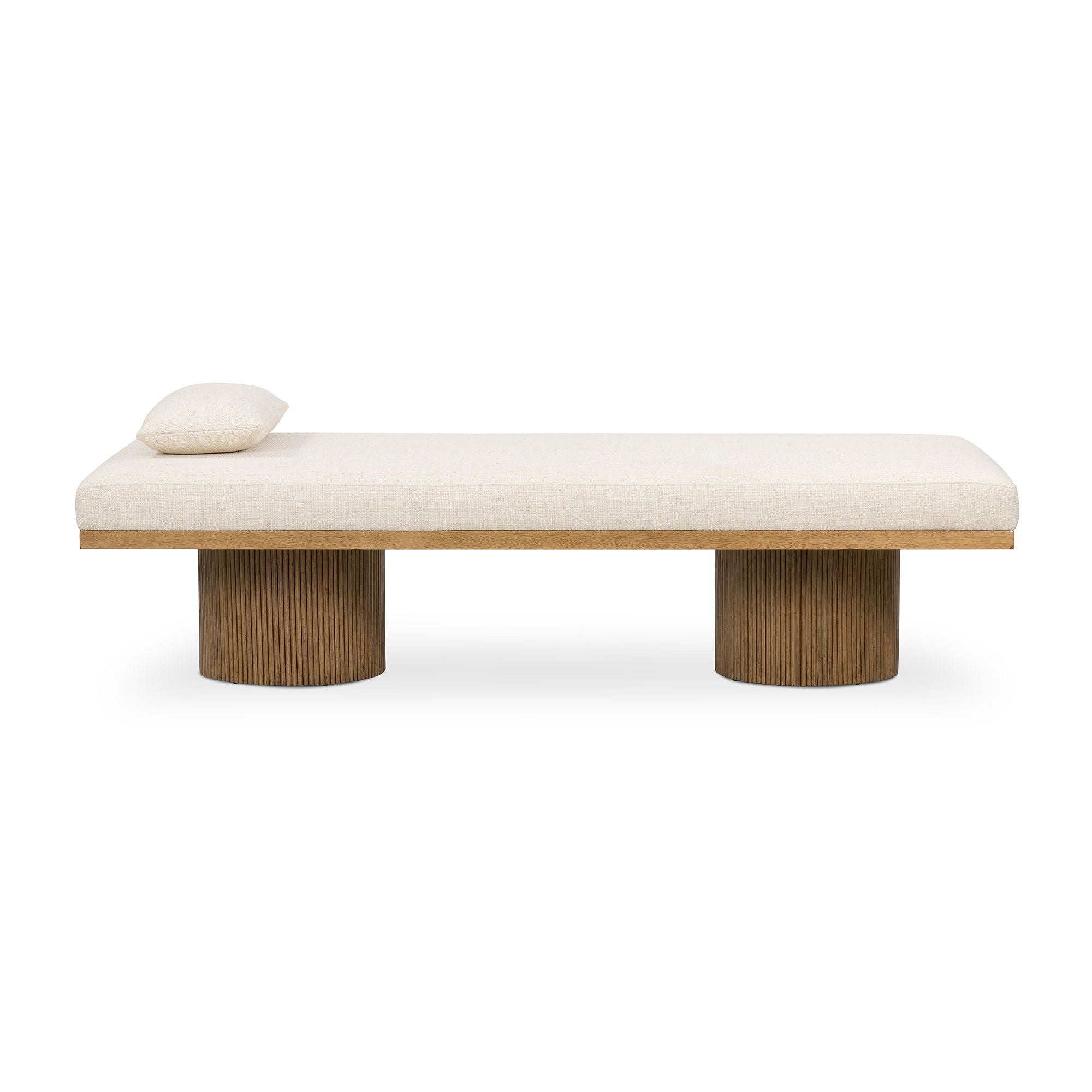 Fluted Base Chaise Lounge