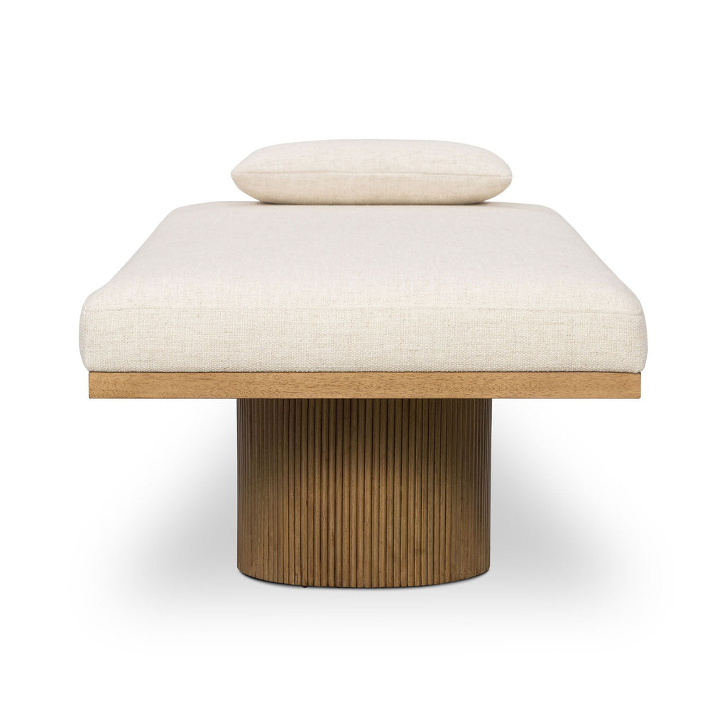 Fluted Base Chaise Lounge
