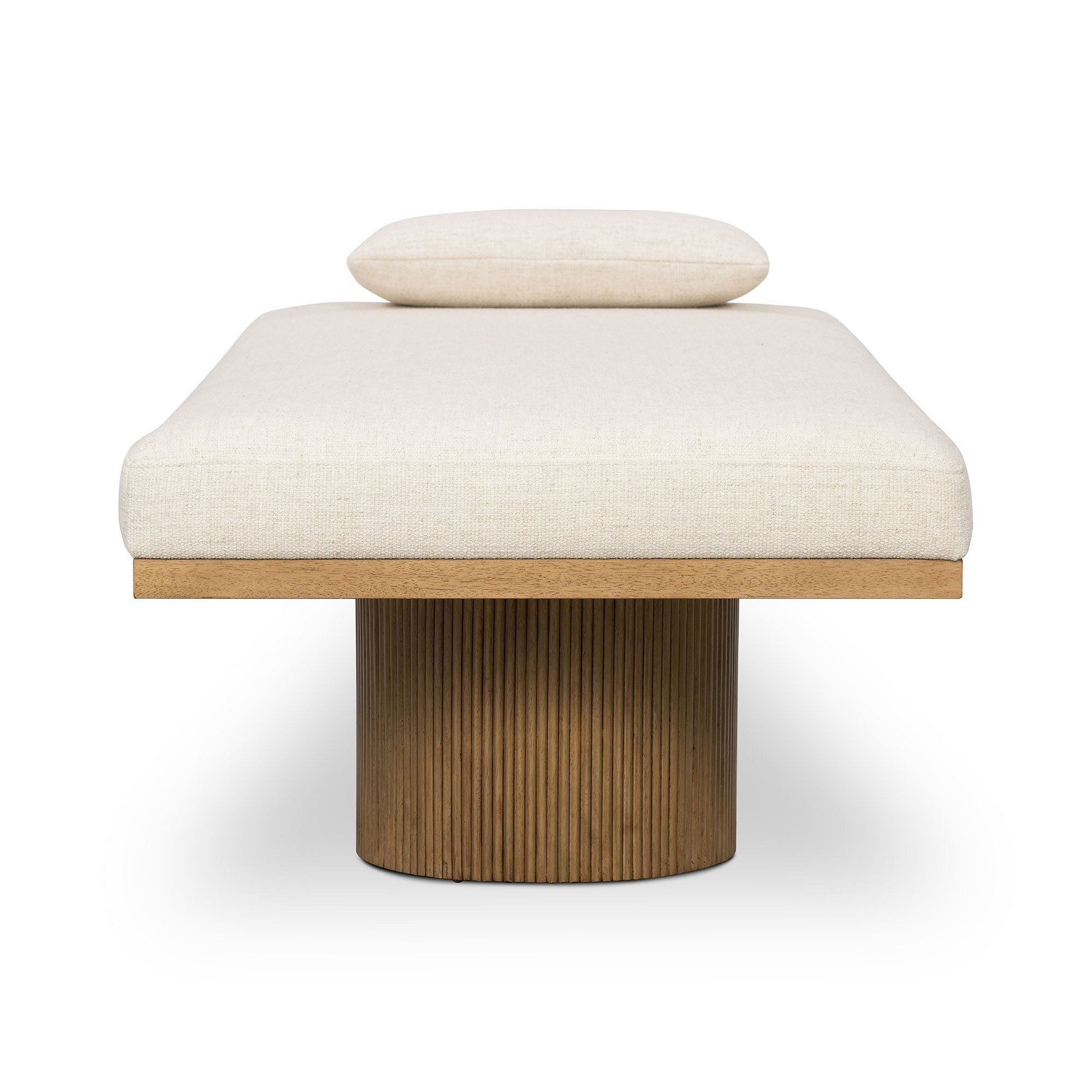 Fluted Base Chaise Lounge