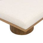 Fluted Base Chaise Lounge