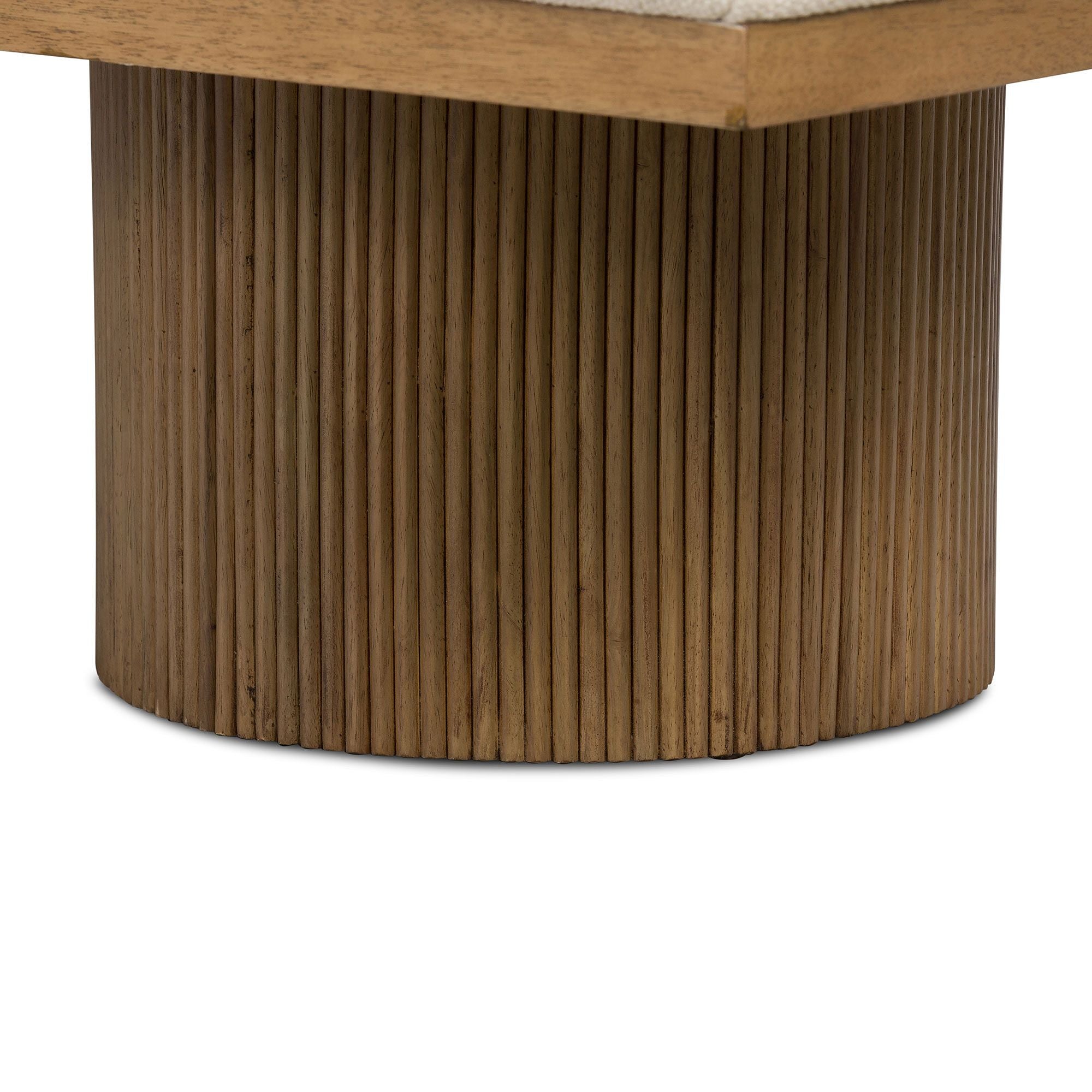 Fluted Base Chaise Lounge