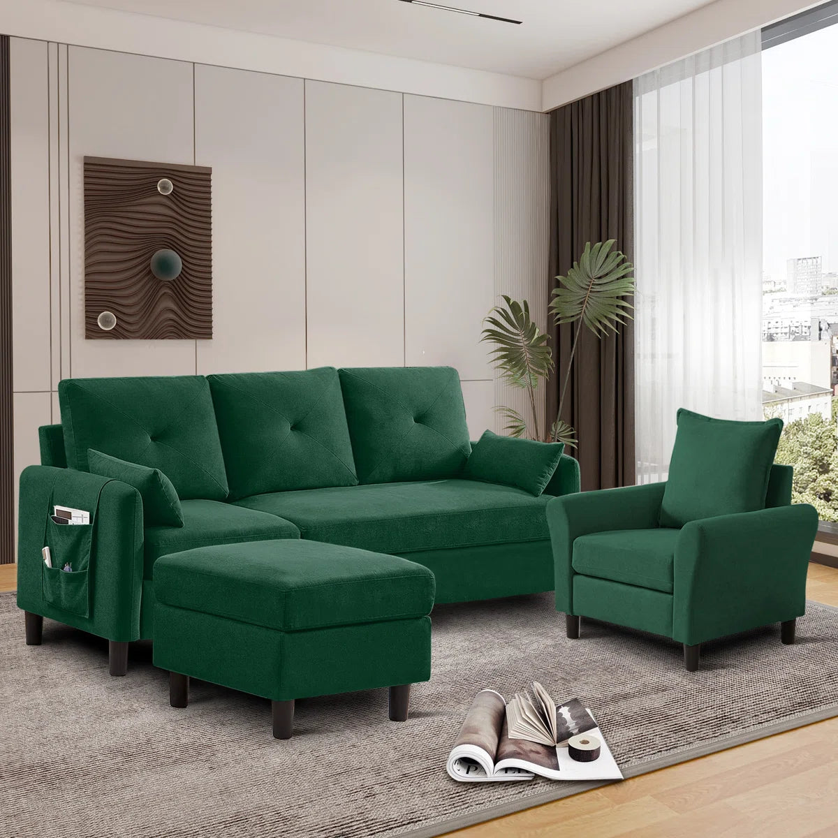 Jason 4 Seater Sofa Set with Ottoman