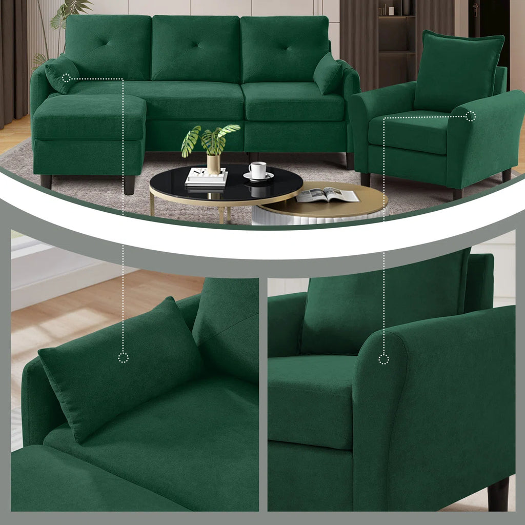 Jason 4 Seater Sofa Set with Ottoman