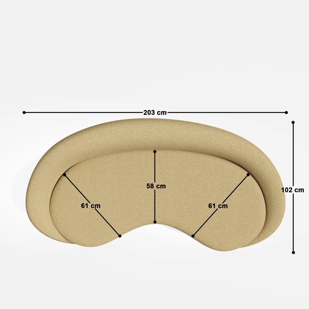 Kimberly Curvy 2 Seater Sofa