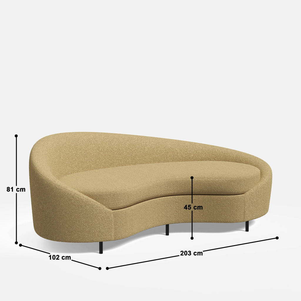 Kimberly Curvy 2 Seater Sofa