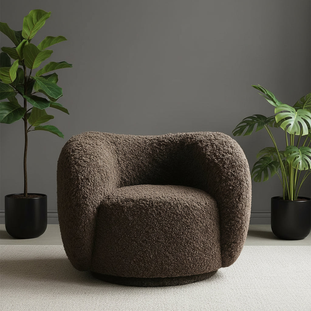 Andrea Fur Fabric Chair