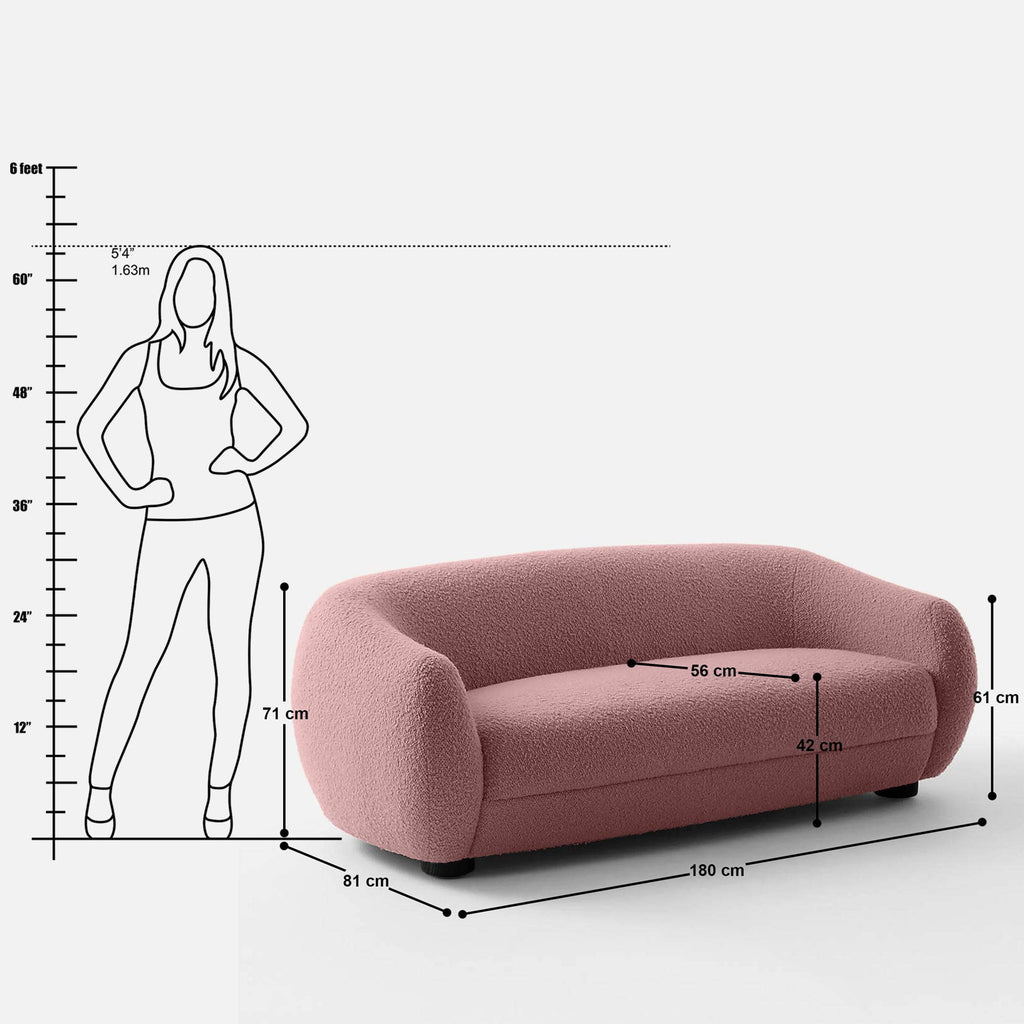 Laura Curvy 2 Seater Sofa