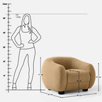 Laura Curvy Single Seater Sofa