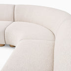 Laurent Boucle Curvy Sectional L Shape Sofa